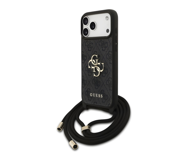 Guess Cord Stap Crossbody do iPhone 17 Pro Max czarny - 1365472 - zdjęcie 3